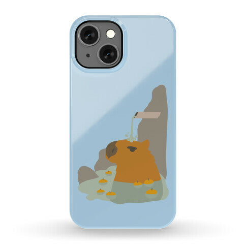 Capybara Hot Spring Phone Case
